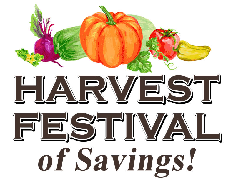 Harvest Festival of Savings Sale