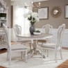 Magnolia Manor 5 Piece Pedestal Table Set