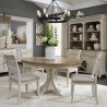 Farmhouse Reimagined 5 Piece Pedestal Table Set