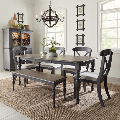 Ocean Isle 6 Piece Rectangular Table Set