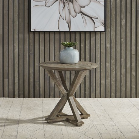 Parkland Falls Round End Table