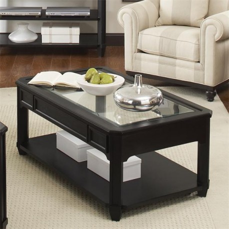 Farrington Rectangular Glass Top Coffee Table